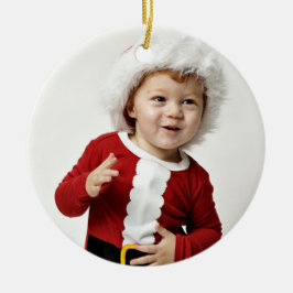 タータンチェックプライド写真クリスマスオーナメント付き年 セラミックオーナメント