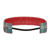 タータンチェックプレイドイニシャルクラシッククリスマス名門私立校風の アスレチックヘッドバンド (裏面)