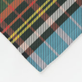 タータンチェックプレイドクランアンダーソン家族湖ハウス フリースブランケット (角)