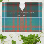 タータンチェックプレイドクランウィルソン家族レイクハウス キッチンタオル (折り畳み)