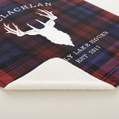 タータンチェックプレイドクランマクラクラチャンファミリーレイクハウス シェルパブランケット (3/4)