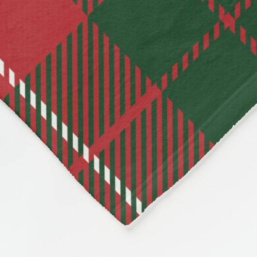 タータンチェックプレイドクランマッキノンファミリーレイクハウス フリースブランケット (角)