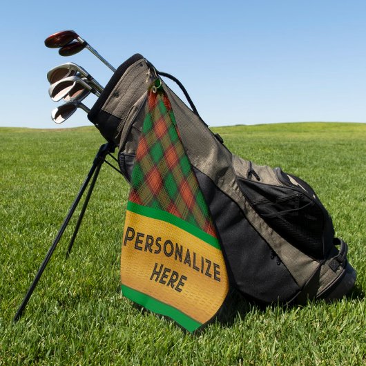 タータンチェックプレイドゴルフギフト ゴルフタオル