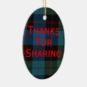 タータンチェックプログラムオーナメント セラミックオーナメント (右)