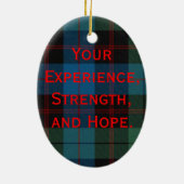 タータンチェックプログラムオーナメント セラミックオーナメント (裏面)