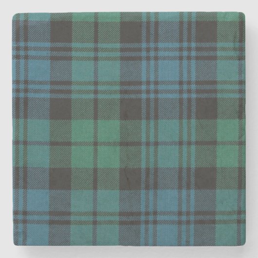 タータンチェックマーブルストーンコースター ストーンコースター (正面)