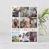 タータンチェックモダンエレガントコラージュ10写真ファミリー (スタンド正面)