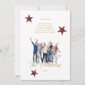 タータンチェックモダンエレガントコラージュ10写真ファミリー (裏面)