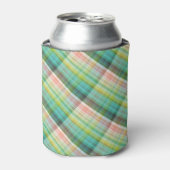 タータンチェックモダングリーンタンプライド 缶クーラー (缶正面)