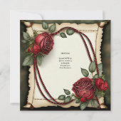 タータンチェックリボン受賞式招待状 招待状 (裏面)