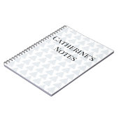 タータンチェック三角形（青） ノートブック (左側)