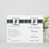 タータンチェック及びサイスルのサービスのリネンカバー (スタンド正面)