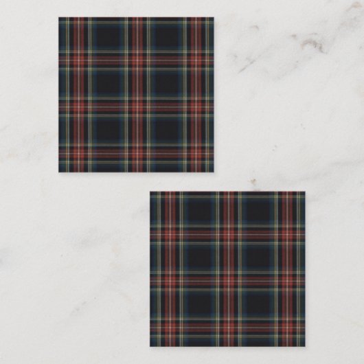 タータンチェック名刺 スクエア名刺 (正面/裏面)
