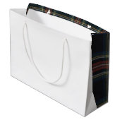 タータンチェック抱き枕 – 大 ラージペーパーバッグ (裏面アングル)