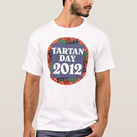 タータンチェック日の2012年のTシャツ Tシャツ (正面)