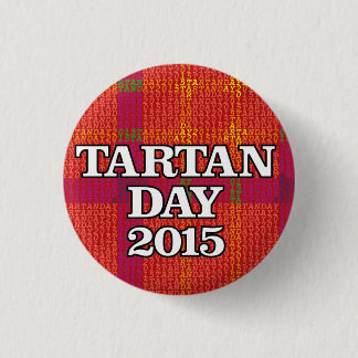タータンチェック日2015年のミニボタン 缶バッジ