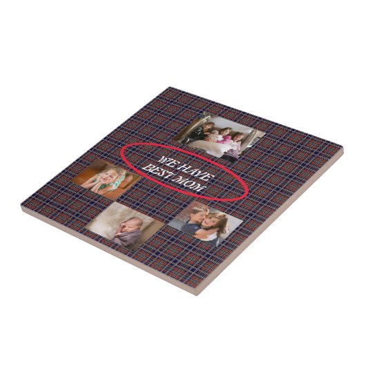 タータンチェック最高のプライドマムフリースタイルフォント タイル (側面)