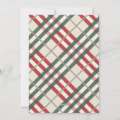 タータンチェック格子戸ハッピーホリデーズカード シーズンカード (裏面)