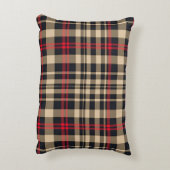 タータンチェック格子枕 アクセントクッション (裏面(縦))