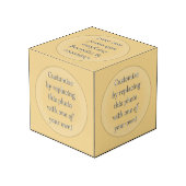 タータンチェック格子模様 フォトキューブ (裏面アングル)