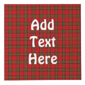 タータンチェック格子模様 フォトキューブ (正面)