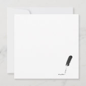 タータンチェック格子縞のクリスマスのパーティの招待状 招待状 (裏面)