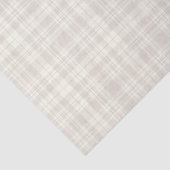 タータンチェック格子縞のクリーム及びベージュ色第66 薄葉紙 (詳細)
