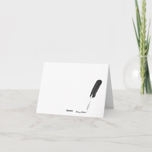 タータンチェック格子縞のメッセージカード ノートカード (裏面)