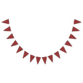 タータンチェック格子縞パターン-伝統的で赤い生地 バンティングフラッグ (全)