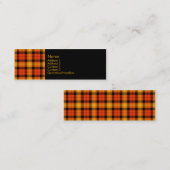 タータンチェック第0021 スキニー名刺 (正面/裏面)