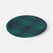 タータンチェック紙プレート ペーパープレート (アングル)
