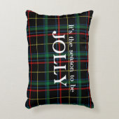 タータンチェック素晴らしプレイドティーズThe Season Christmas アクセントクッション (正面(垂直))