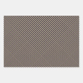 タータンチェック素朴格子模様3マッチング ラッピングペーパーシート (正面3)