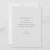 タータンチェック縁どスノー・フレーク・クリスマスカード シーズンカード (裏面)