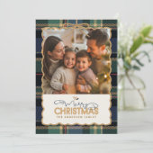 タータンチェック縁ど写真テンプレートID1141B シーズンカード (スタンド正面)