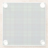 タータンチェック織物ガラスコースター ガラスコースター (裏面)