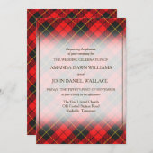 タータンチェック美しいクランウォレススコティッシュプレイド (正面/裏面)