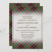 タータンチェック美しいクランカミング狩りスコティッシュプレイド (正面/裏面)