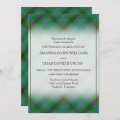 タータンチェック美しいクランダンカンスコティッシュプレイド (正面/裏面)