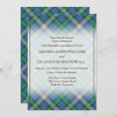 タータンチェック美しいクランマクドウォールスコティッシュプレイド (正面/裏面)