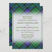 タータンチェック美しいクランマッカルムスコティッシュプレイド (正面/裏面)