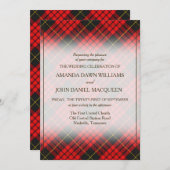 タータンチェック美しいクランマッククイーンスコティッシュプレイド (正面/裏面)