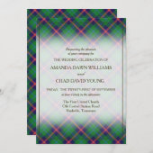 タータンチェック美しいクランヨンスコティッシュプレイド (正面/裏面)