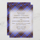 タータンチェック美しいクランラザフォードスコティッシュプレイド (正面/裏面)