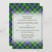 タータンチェック美しいクランローラスコティッシュプレイド (正面/裏面)