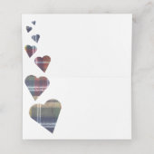 タータンチェック表座席表又は護送カード プレイスカード (内部開封)