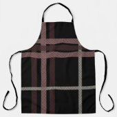 タータンチェック詳細パターン エプロン (正面)