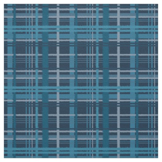 タータンチェック青のパターン ファブリック (見本)