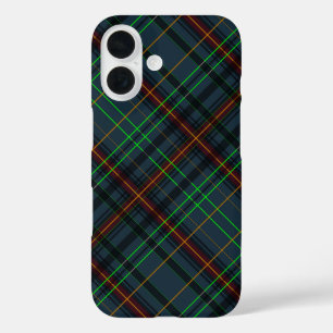 タータンチェック青、オレンジ、緑… iPhone 16ケース