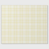 タータンチェック – いくつかのハウズオブパステルイエロー ラッピングペーパー (フラット)